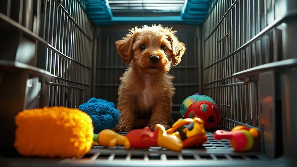 Habituer Votre Chiot à la Cage de Transport