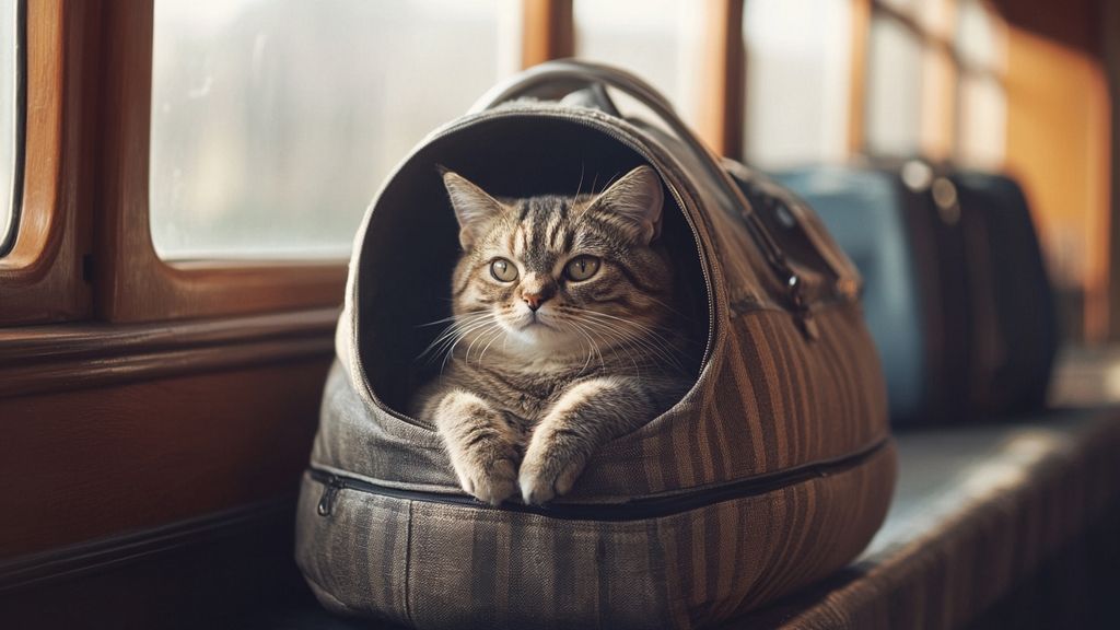 Voyager avec un animal à bord d'un train