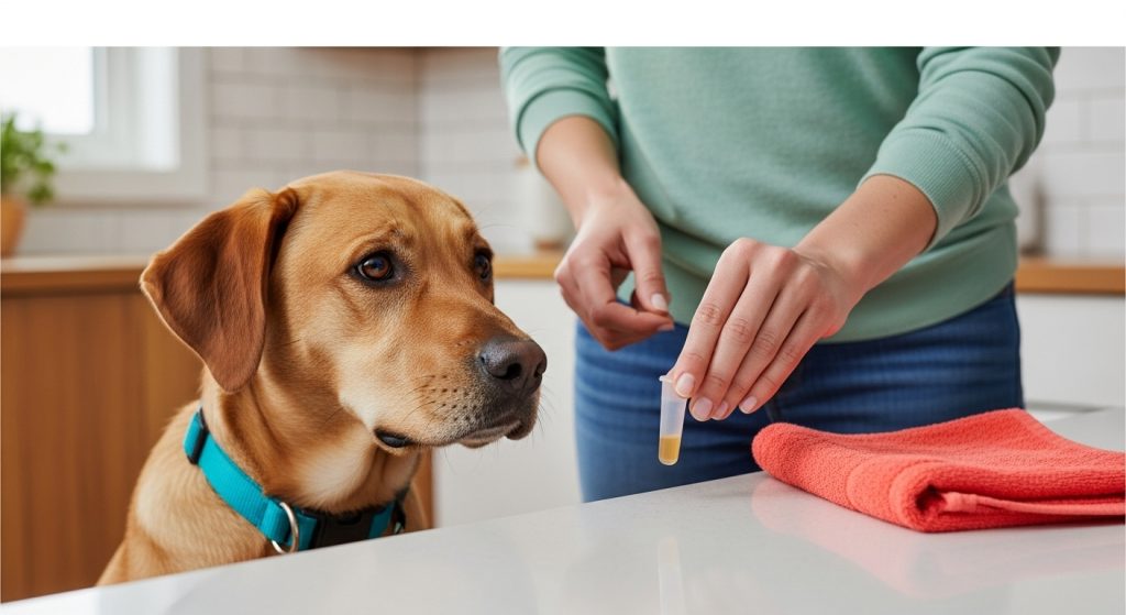 Sang dans les urines du chien : causes et traitements