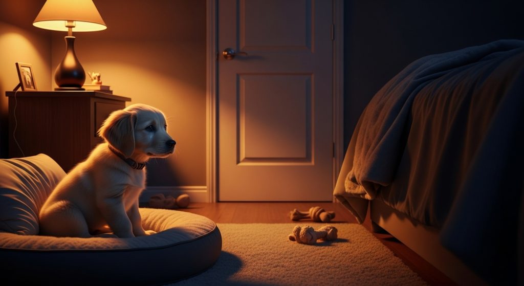 Pendant combien de temps un chiot pleure la nuit ?