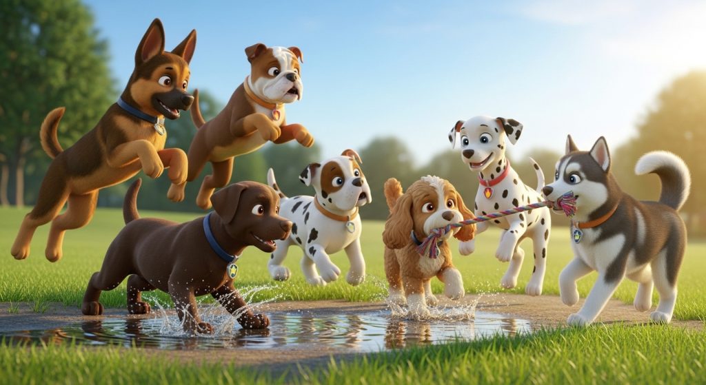 De quelles races sont les chiens de Pat’ Patrouille ?