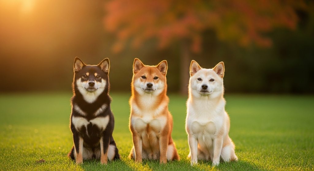 Les différentes couleurs du Shiba Inu